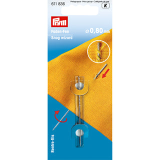 Prym Steel/Brass Extra Fine Snag Wizard - 0.8mm