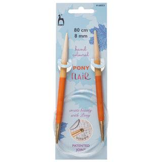 Pony Flair Fixed Circular Knitting Pins 80cm - Full range of sizes available!