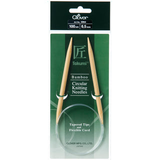 Clover Takumi Bamboo Fixed Circular Knitting Pins - Full Range of Sizes Available!
