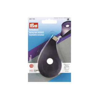 Prym Black Ergonomic Spring Tape Measure 150cm/60"