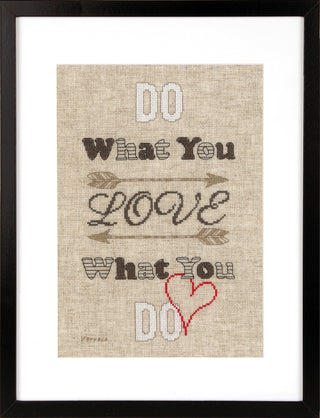 Vervaco Do What You Love Counted Cross Stitch Kit