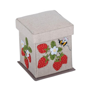 Hobby Gift Sewing Kit: Victorian: Square: Appliqué: Strawberry Greenhouse