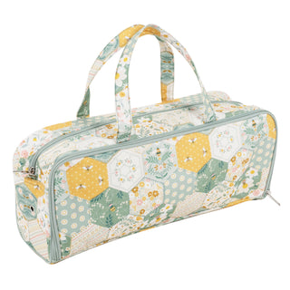 Hobby Gift Knitting Bag with Pin Case: Patchwork Bee