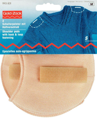 Prym Flesh Raglan Shoulder Pads with Hook and Loop Fastening S - 2 Pieces