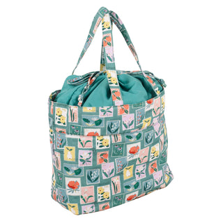 Hobby Gift Craft Bag (L): Drawstring: Embroidered Stamps