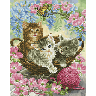 Diamond Dotz Diamond Painting Kit: Kitty Knits