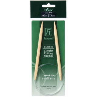 Clover Takumi Bamboo Fixed Circular Knitting Pins - Full Range of Sizes Available!