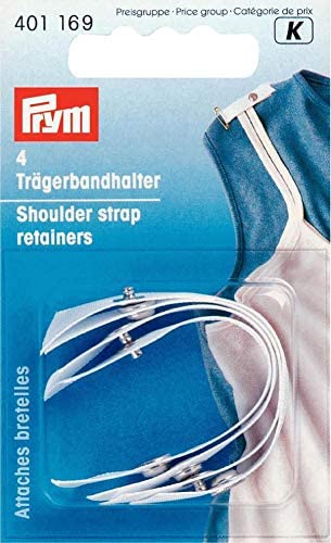 Prym White Shoulder Strap Retainers - 4 Pieces