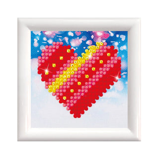 Diamond Dotz Patchwork Heart with Frame Diamond Painting Kit