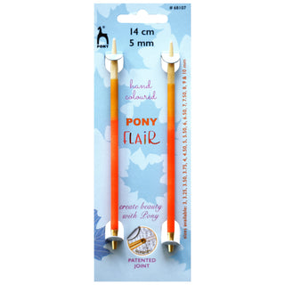 Pony Flair Interchangeable Circular Knitting Pins 14cm - Full range of sizes available!