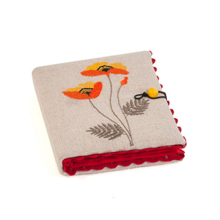 Hobby Gift Embroidered Needle Case - Wildflowers