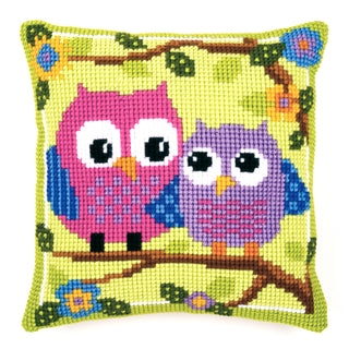 Vervaco Owls Cushion Cross Stitch Kit