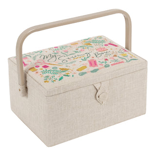 Hobby Gift Sewing Box (M): Embroidered: My Sewing