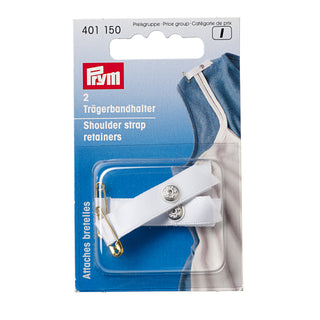 Prym Shoulder Snap Retainers with Safety Pin white