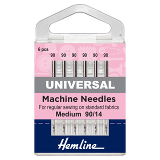 Hemline Universal Medium/Heavy Machine Needles 90/14