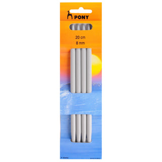 Pony Double-Ended Plastic Knitting Pins Set of Four 20cm - Full range of sizes available!