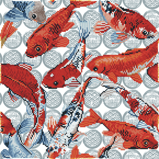 Diamond Dotz Diamond Painting Kit: Koi Mosaic