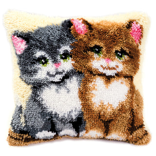 Vervaco Kittens Cushion Latch Hook Kit