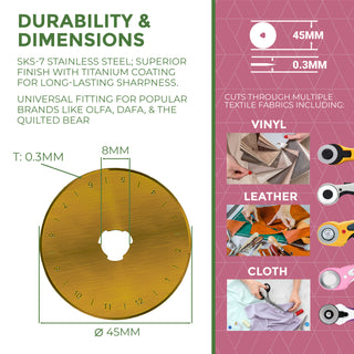 Needle and Bear Ergonomic Softgrip Rotary Cutter (45mm)