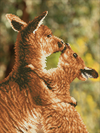 Diamond Dotz Kissing Kangas Diamond Painting Kit