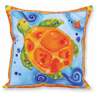 Diamond Dotz Complete Diamond Facet Art Kit Turtle Journey Decorative Pillowcase
