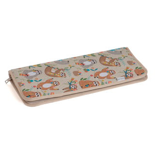 Hobby Gift Hook and Pin Sloth Organiser Case - 18.5 x 45 x 4.5cm.