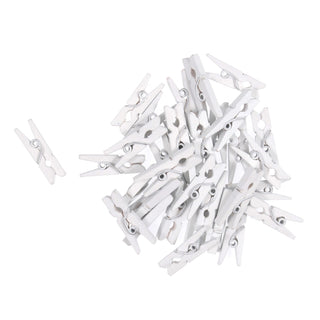 Trimits Bumper Pack of White Mini Decorative Pegs