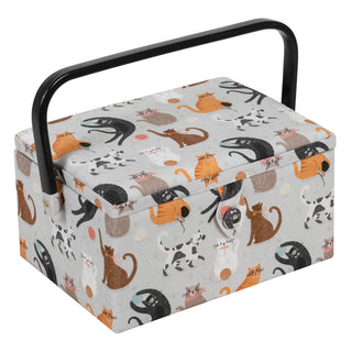 Hobby Gift Sewing Box (M): Cats