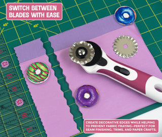 Needle and Bear Wave Rotary Cutter Blade (45mm)