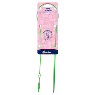 Hemline Extra Long, Strong and Flexible Plastic Needle Easy Threader