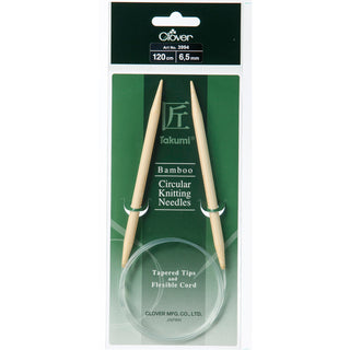 Clover Takumi Bamboo Fixed Circular Knitting Pins - Full Range of Sizes Available!
