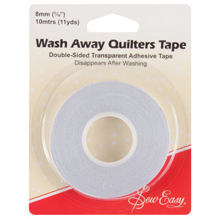 Sew Easy Double-sided Transparent Wash-Away Quilters Tape 10m x 8mm