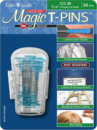 Taylor Seville Magic T-Pins Size 20 50pc