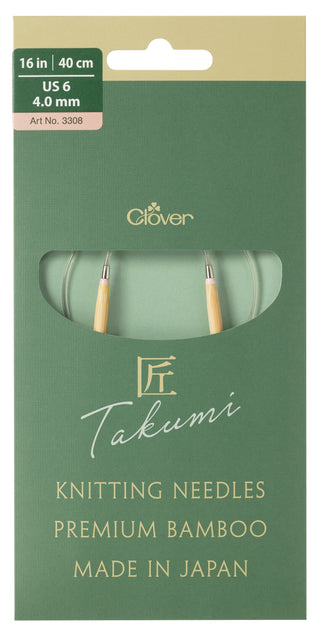 Clover Takumi Pro Circular Knitting Needles 40cm - 4.00mm