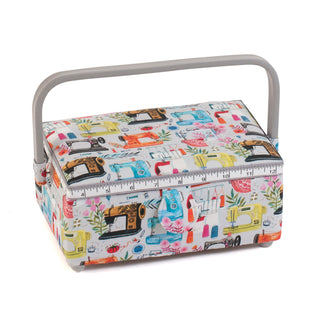 Hobby Gift Small Rectangle Sewing Box - Sewing Machines