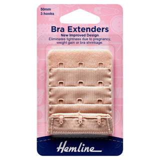 Hemline Nude Bra Extenders 50mm