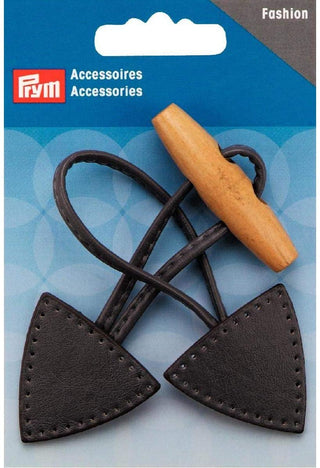 Prym Anthracite Grey Wooden Toggle Fastener 15CM x 5cm - 1 Piece