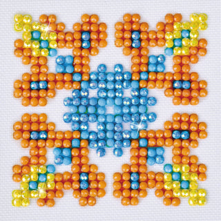 Diamond Dotz Complete Diamond Facet Art Kit Autumn Mandala - Orange