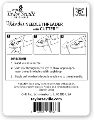 Taylor Seville Wonder Needle Threader with Cutter