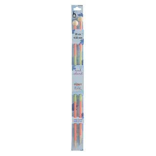 Pony Flair Single Ended Hand Coloured Knitting Pins 30cm - Full range of sizes available!