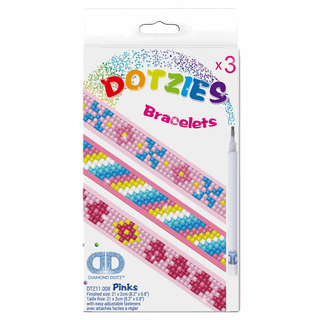 Diamond Dotz Dotzies: Bracelet Kit: Pinks