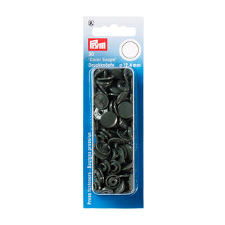 Prym Non-Sew Colour Snaps Dark Grey