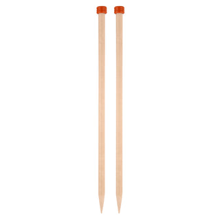 Knit Pro Basic Birch Single-Ended Knitting Pins 40cm - Full range of sizes available!