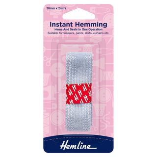 Hemline Grey Instant Hemming 2m x 20mm