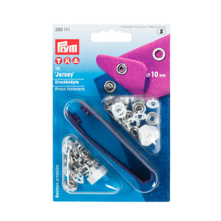 Prym Jersey Non-Sew Press Fasteners 10mm White