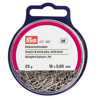 Prym Sequin and Bead Pins 16 x 0.65mm - 25g