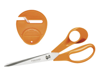 Fiskars 21cm Classic Universal Scissors & SewSharp Scissors Sharpener