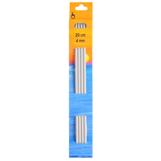 Pony Double Ended Metal Knitting Pins Set Of Four 20cm - Full range of sizes available!