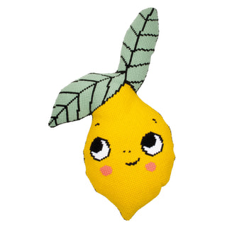 Vervaco Cross Stitch Kit Cushion Eva Mouton Lemon