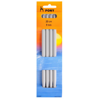 Pony Double-Ended Plastic Knitting Pins Set of Four 20cm - Full range of sizes available!